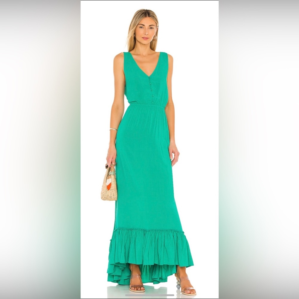 BB Dakota Green Maxi Vacation Dress